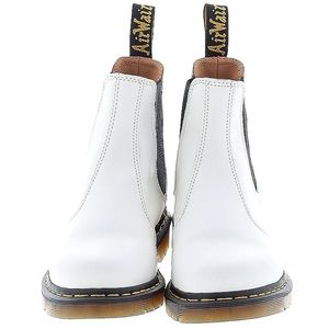 White 2976 Yellow Stitch Smooth Leather Chelsea Boots Women’s 9.5 Men’s 8